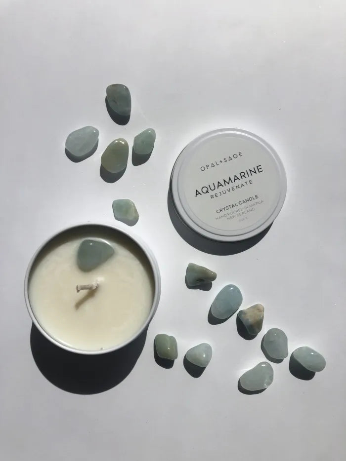 Opal + Sage Aquamarine Candle | Small