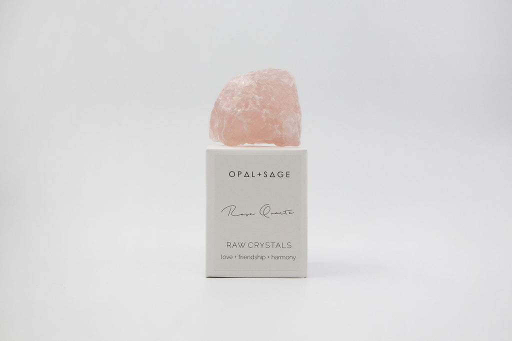 Opal + Sage Rose Quartz Crystal